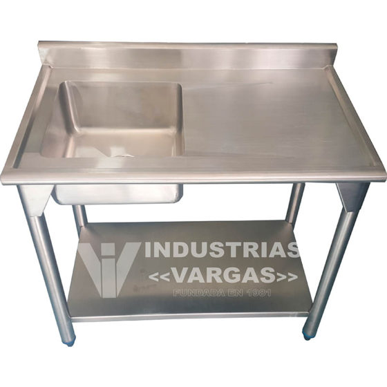 Mesa de lavado una poceta - Cocinas industriales y equipos para