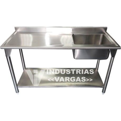 Mesa de lavado una poceta - Cocinas industriales y equipos para