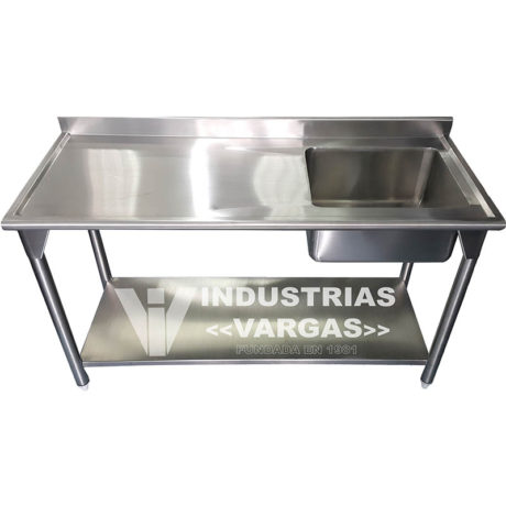 Mesa de lavado una poceta - Cocinas industriales y equipos para